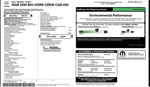 Photos of 2021 Ram 2500 Big Horn for sale in Columbus, OH at Auto Boutique Ohio