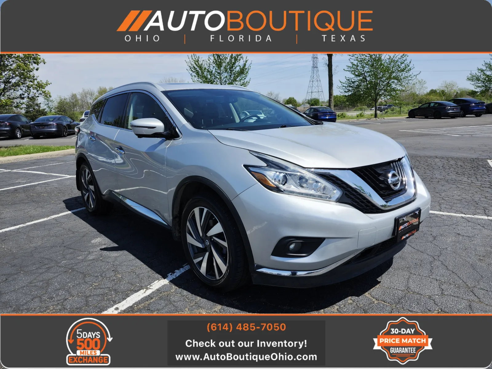 Silver 2018 Nissan Murano Platinum for sale in Columbus, OH