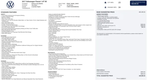 Photos of 2017 Volkswagen Passat 1.8T SE for sale in Columbus, OH at Auto Boutique Ohio