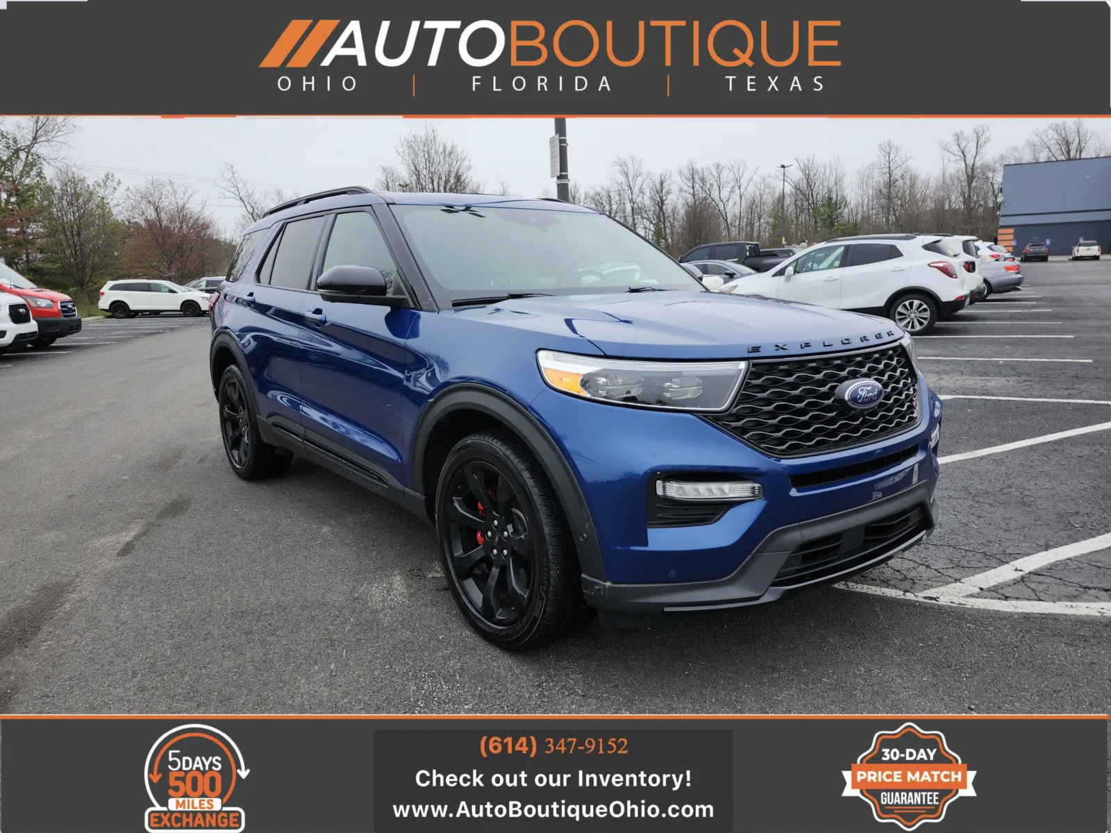 White 2021 Ford Explorer ST for sale in Columbus, OH