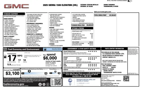 More photos of 2025 GMC Sierra 1500 Elevation at Auto Boutique Ohio, OH