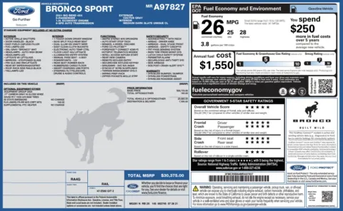 More photos of 2021 Ford Bronco Sport Big Bend at Auto Boutique Ohio, OH