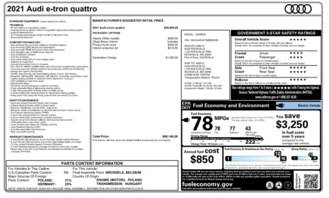 Photos of 2021 Audi e-tron Premium for sale in Columbus, OH at Auto Boutique Ohio