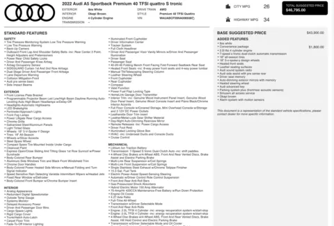 More photos of 2022 Audi A5 Sportback Premium at Auto Boutique Ohio, OH