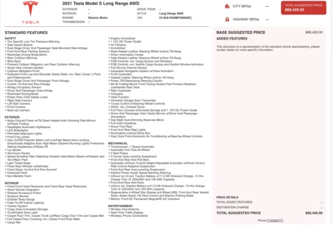 More photos of 2021 Tesla Model S Long Range at Auto Boutique Ohio, OH