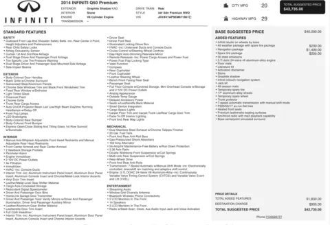 More photos of 2014 INFINITI Q50 Premium at Auto Boutique Ohio, OH