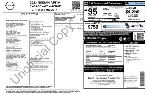 Photos of 2023 Nissan ARIYA ENGAGE for sale in Columbus, OH at Auto Boutique Ohio
