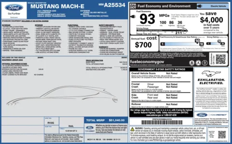 Photos of 2021 Ford Mustang Mach-E Premium for sale in Columbus, OH at Auto Boutique Ohio