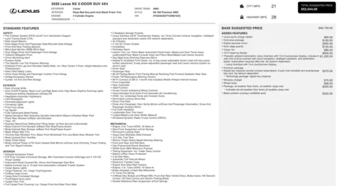 Photos of 2026 Lexus NX 350 Premium for sale in Columbus, OH at Auto Boutique Ohio