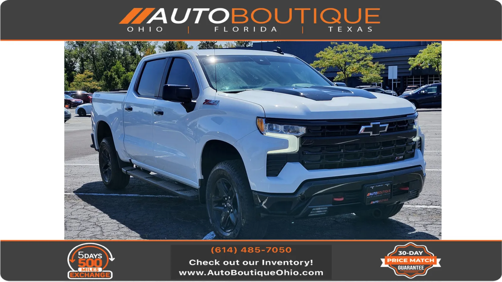 White 2023 Chevrolet Silverado 1500 LT Trail Boss for sale in Columbus, OH