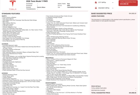 Photos of 2026 Tesla Model Y Long Range for sale in Columbus, OH at Auto Boutique Ohio