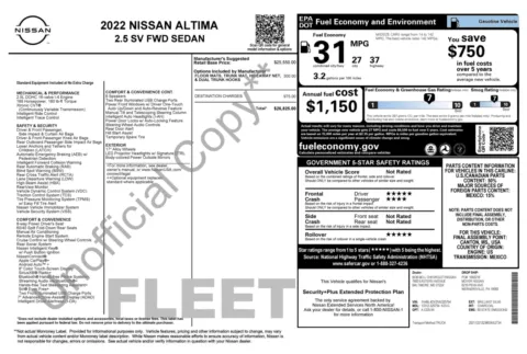 Photos of 2022 Nissan Altima 2.5 SV for sale in Columbus, OH at Auto Boutique Ohio