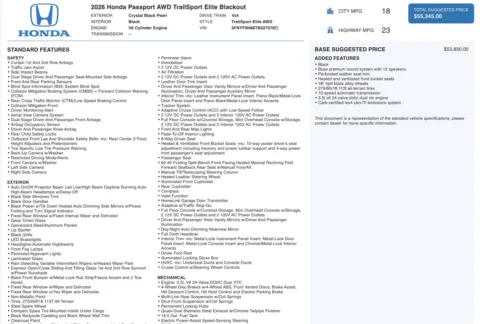 More photos of 2026 Honda Passport TrailSport Elite Blackout at Auto Boutique Ohio, OH