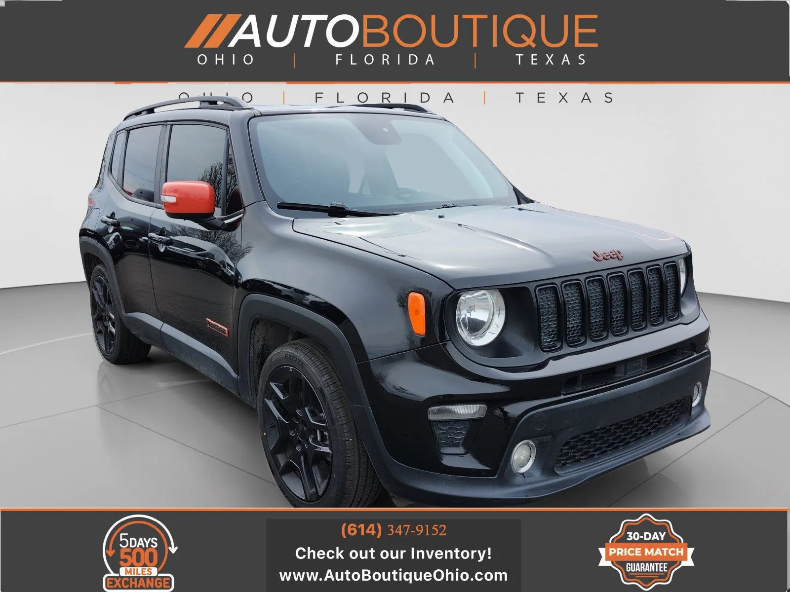 Black 2020 Jeep Renegade Orange Edition for sale in Columbus, OH