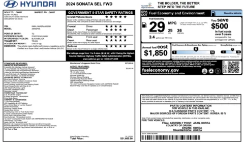 More photos of 2024 Hyundai Sonata SEL at Auto Boutique Ohio, OH