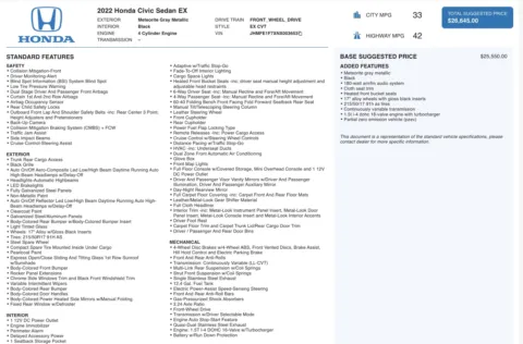 More photos of 2022 Honda Civic Sedan EX at Auto Boutique Ohio, OH