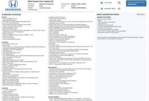 More photos of 2022 Honda Civic Sedan EX at Auto Boutique Ohio, OH