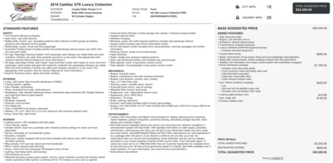 Photos of 2016 Cadillac XTS Luxury Collection for sale in Columbus, OH at Auto Boutique Ohio