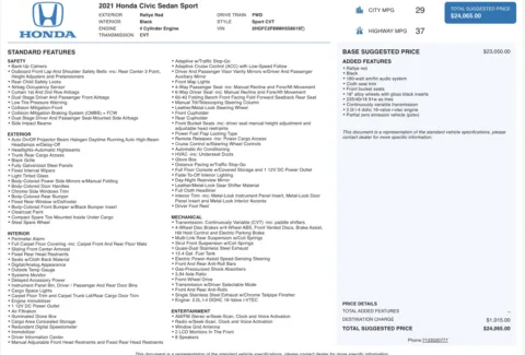 More photos of 2021 Honda Civic Sedan Sport at Auto Boutique Ohio, OH