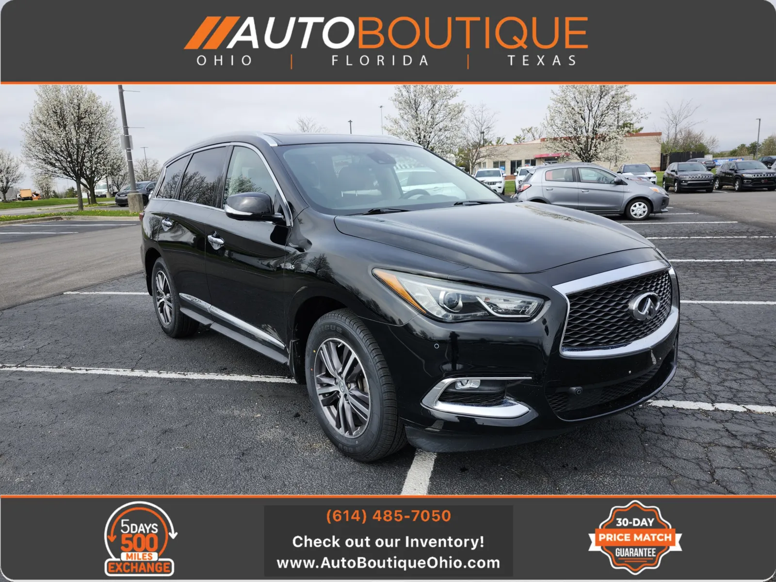 Black 2019 INFINITI QX60 LUXE for sale in Columbus, OH