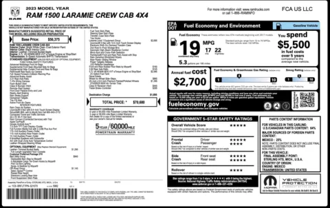 Photos of 2023 Ram 1500 Laramie for sale in Columbus, OH at Auto Boutique Ohio