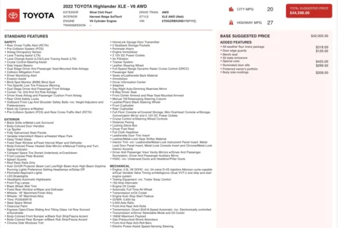 More photos of 2022 Toyota Highlander XLE at Auto Boutique Ohio, OH