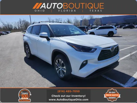 White 2022 Toyota Highlander XLE for sale in Columbus, OH