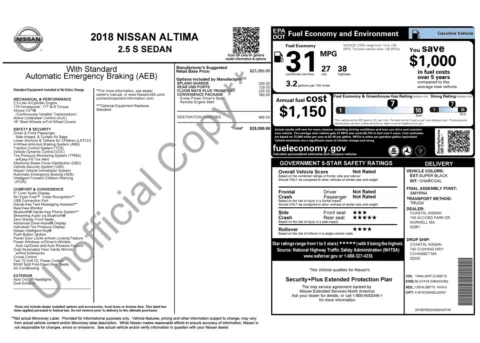 Photos of 2018 Nissan Altima 2.5 S for sale in Columbus, OH at Auto Boutique Ohio