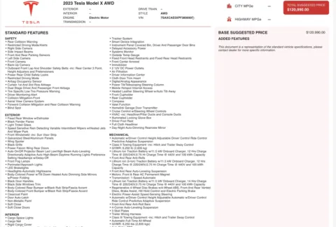 Photos of 2023 Tesla Model X Standard Range for sale in Columbus, OH at Auto Boutique Ohio