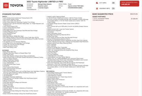 More photos of 2022 Toyota Highlander Hybrid Limited at Auto Boutique Ohio, OH