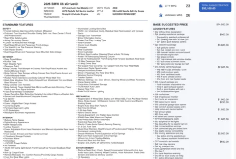 Photos of 2025 BMW X6 xDrive40i for sale in Columbus, OH at Auto Boutique Ohio