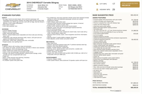 More photos of 2016 Chevrolet Corvette 2LT at Auto Boutique Ohio, OH