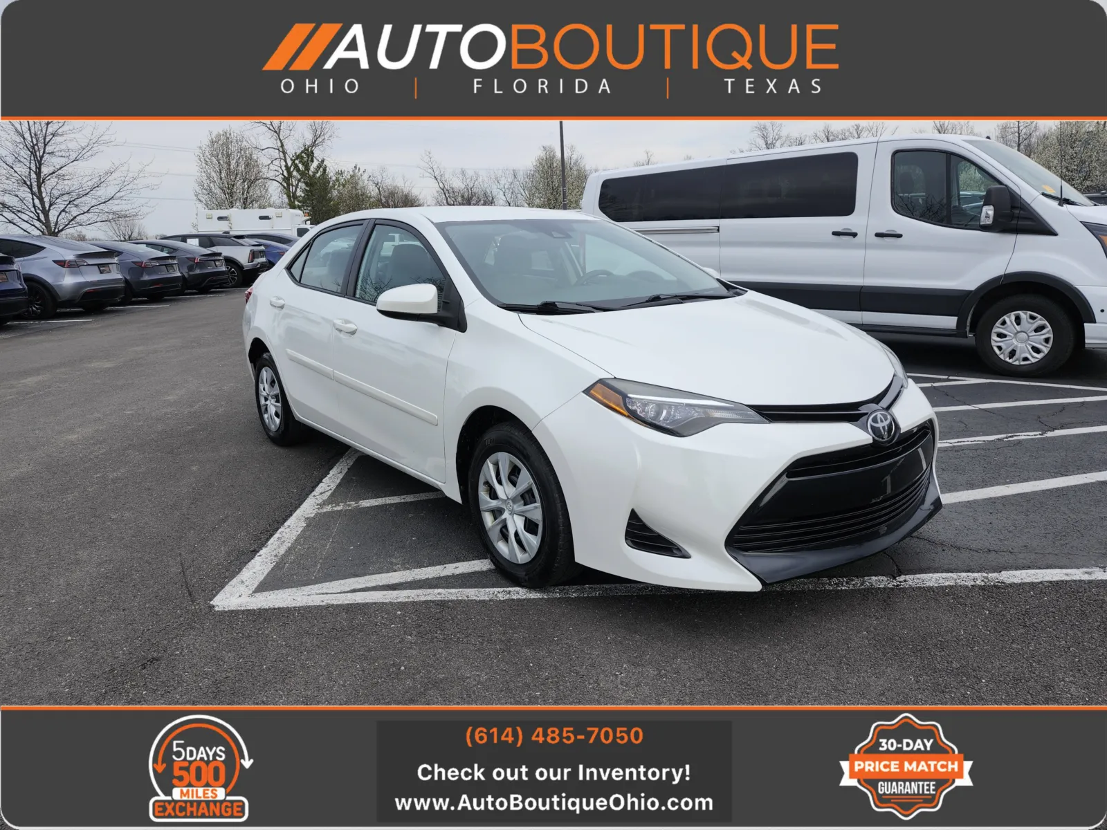 White 2017 Toyota Corolla LE Eco for sale in Columbus, OH