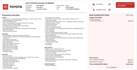 More photos of 2015 Toyota Corolla LE at Auto Boutique Ohio, OH