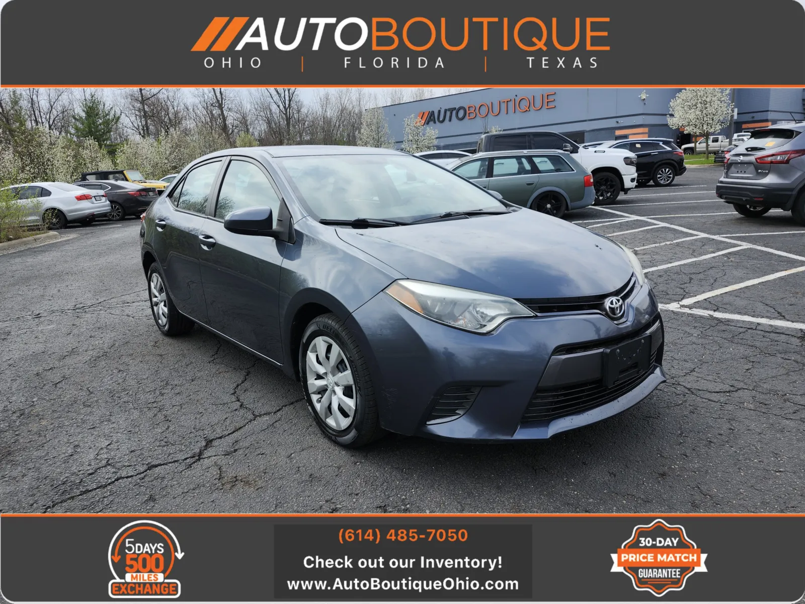 Black 2015 Toyota Corolla LE for sale in Columbus, OH