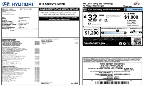 Photos of 2019 Hyundai Accent Limited for sale in Columbus, OH at Auto Boutique Ohio