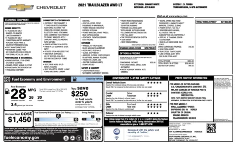 More photos of 2021 Chevrolet Trailblazer LT at Auto Boutique Ohio, OH