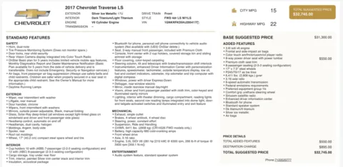 More photos of 2017 Chevrolet Traverse LS at Auto Boutique Ohio, OH