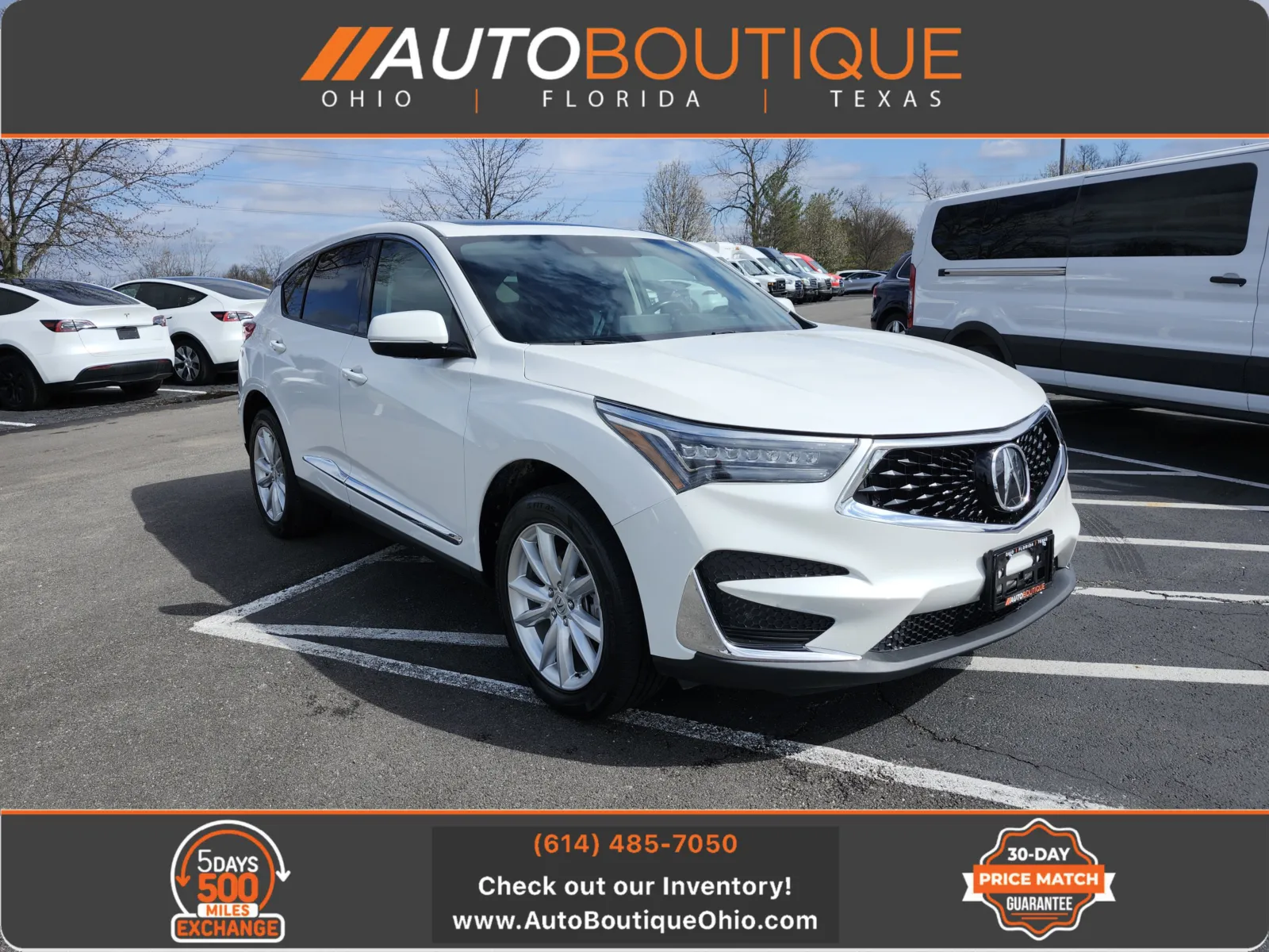 White 2020 Acura RDX SH-AWD for sale in Columbus, OH