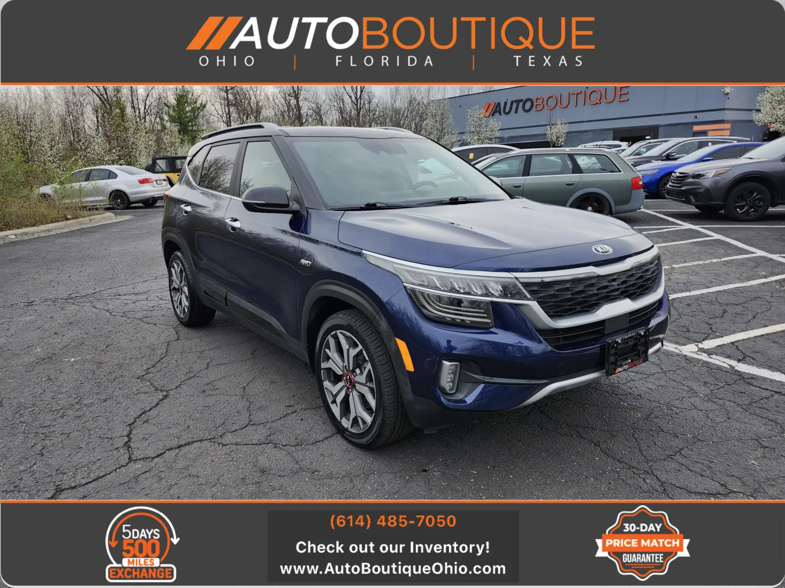 Blue 2021 Kia Seltos SX for sale in Columbus, OH