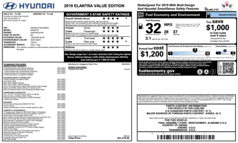 Photos of 2019 Hyundai Elantra Value Edition for sale in Columbus, OH at Auto Boutique Ohio