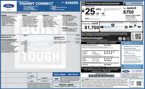 Another view of 2023 Ford Transit Connect Van XL for sale in Columbus, OH at Auto Boutique Ohio