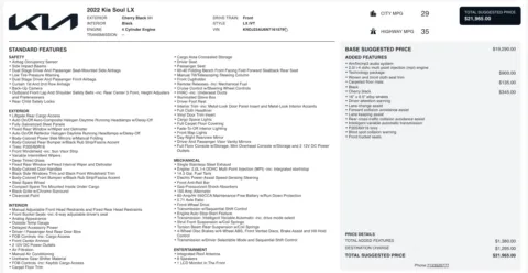 Photos of 2022 Kia Soul LX for sale in Columbus, OH at Auto Boutique Ohio