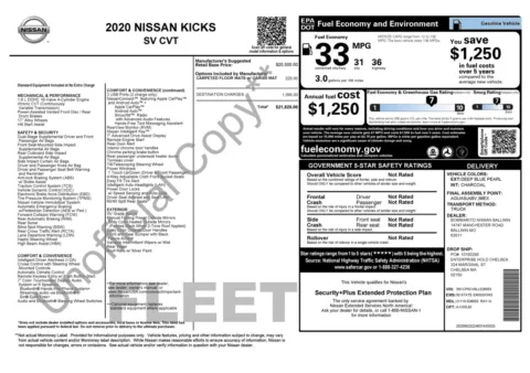 Photos of 2020 Nissan Kicks SV for sale in Columbus, OH at Auto Boutique Ohio