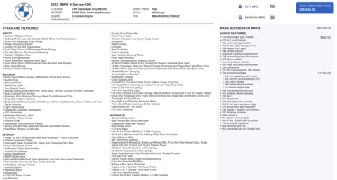 Photos of 2025 BMW 4 Series 430i for sale in Columbus, OH at Auto Boutique Ohio