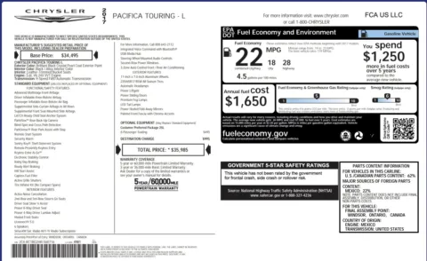 Photos of 2017 Chrysler Pacifica Touring-L for sale in Columbus, OH at Auto Boutique Ohio