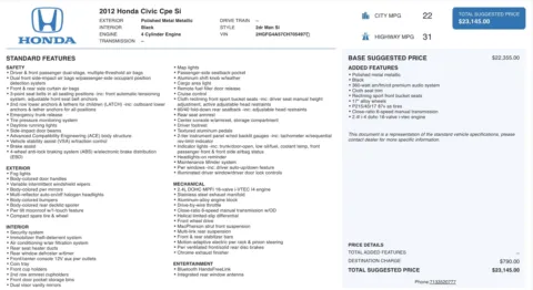 More photos of 2012 Honda Civic Cpe Si at Auto Boutique Ohio, OH