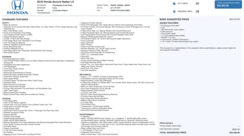 Photos of 2018 Honda Accord Sedan LX 1.5T for sale in Columbus, OH at Auto Boutique Ohio