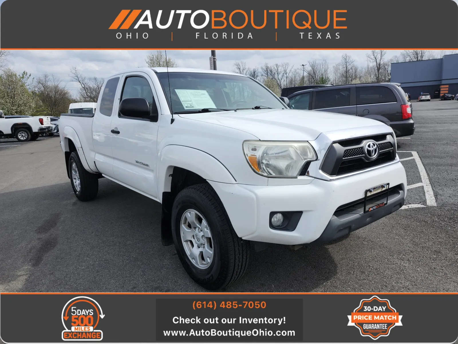 White 2013 Toyota Tacoma PreRunner for sale in Columbus, OH