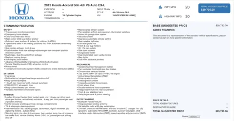 More photos of 2012 Honda Accord Sdn EX-L at Auto Boutique Ohio, OH